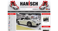 Desktop Screenshot of hanisch-fahrzeugvermittlung.de