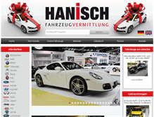 Tablet Screenshot of hanisch-fahrzeugvermittlung.de
